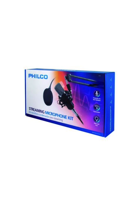 Kit Microfono Condensador De Streaming Pro Philco Kit67-1