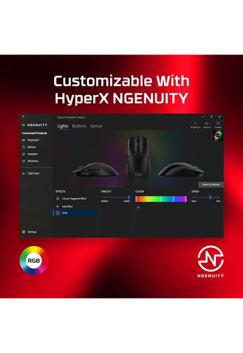 Mouse Gamer HyperX Pulsefire Haste II Ultra LightWeight-7