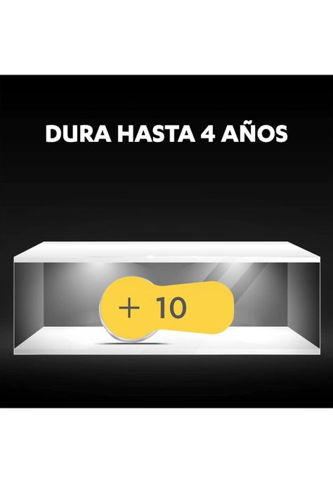 Pila Duracell 10 Auditiva Pack de 6U - 1.45V Larga duración-3