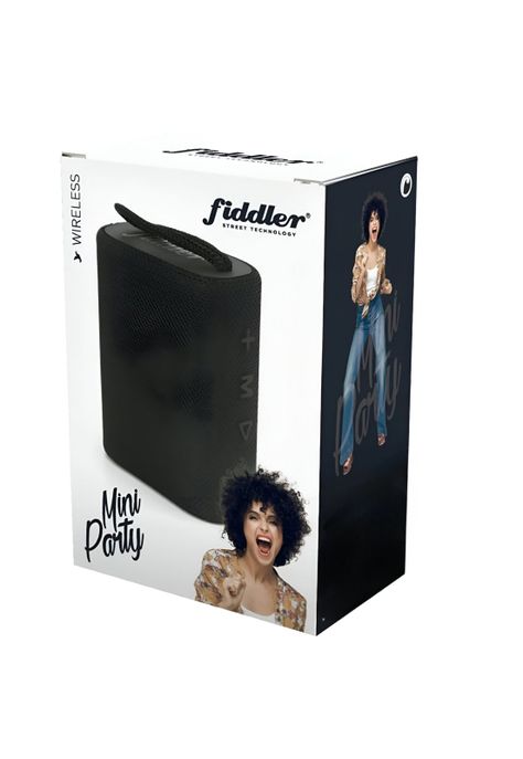 Parlante Portatil Fiddler Mini Party Bluetooth 5 Black 3W-4