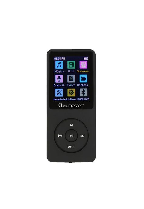 Reproductor MP3 16GB Bluetooth 5.0 Tecmaster TM-300523 Negro-1
