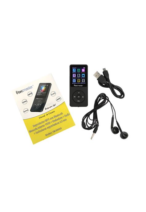 Reproductor MP3 16GB Bluetooth 5.0 Tecmaster TM-300523 Negro-3