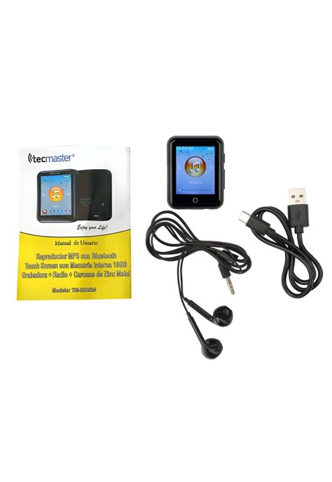 Reproductor Mp3 Inalámbrico Touch Screen 16 GB Bluetooth 5.0-5