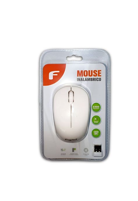Mouse Inalámbrico Ultra Silencioso 1200DPI Fujitel Blanco-2