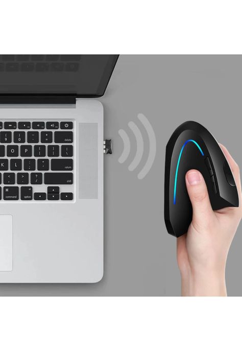 Mouse Vertical Inalámbrico Ergonómico Recargable 2.4 Ghz Pro-7