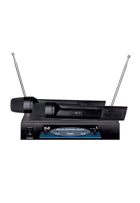 Pack de 2 Micrófonos Inalámbricos VHF PRO WM-787 Audio HD-1