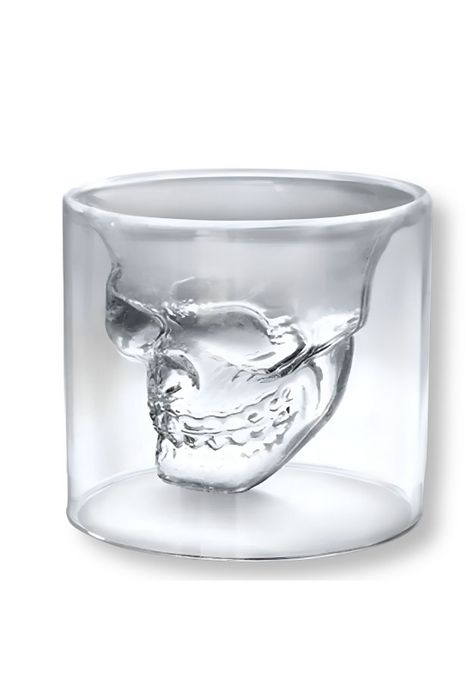 Pack de 8 Vasos para Whiskey Calavera Maya 150ML Doble Fondo-2