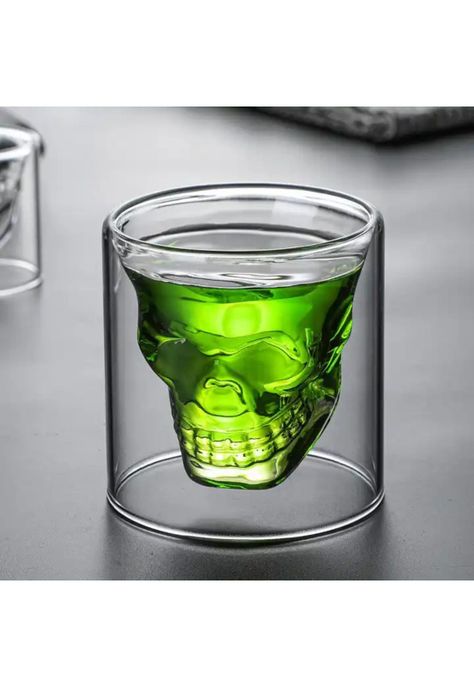 Pack de 8 Vasos para Whiskey Calavera Maya 150ML Doble Fondo-3