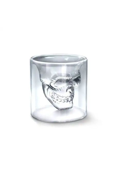 Pack de 8 Vasos para Whiskey Calavera Maya 150ML Doble Fondo-5