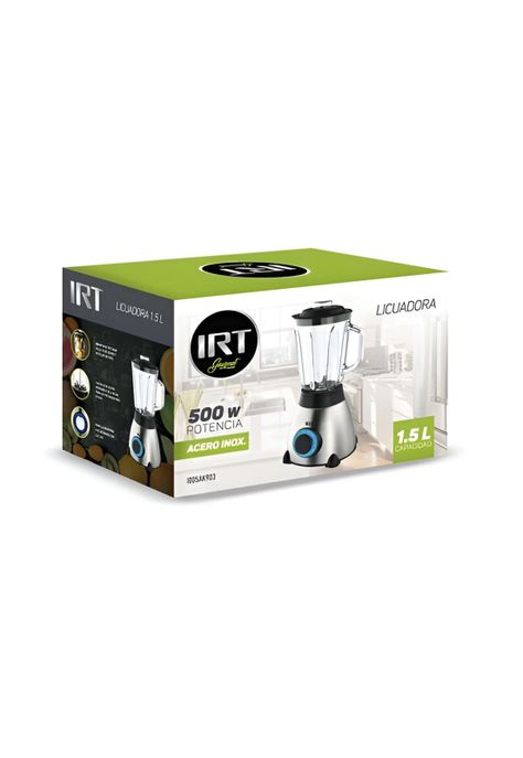 Licuadora Inoxidable IRT 1.5 L con Jarra de Vidrio 1005AK903-6