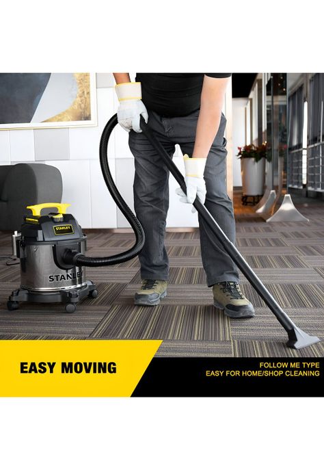 Aspiradora y Sopladora Stanley Inox 15LT 1300W Seco y Húmedo-5