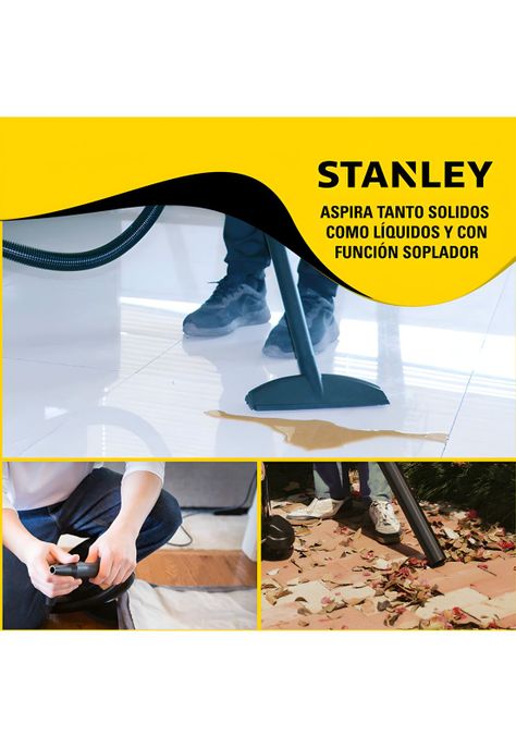 Aspiradora y Sopladora Stanley Inox 15LT 1300W Seco y Húmedo-9