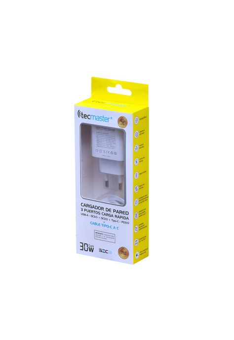 Cargador USB-C de Carga Rapida 30W con GAN + Power Delivery-0