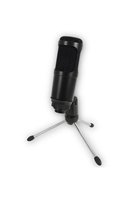 Micrófono Streaming USB Condensador de Estudio C/ Trípode-0