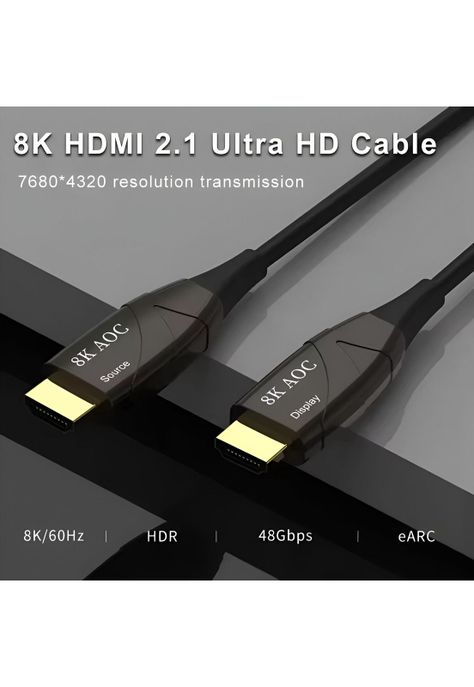 Cable HDMI 8K Profesional V2.1 de Fibra Óptica 40MT 48Gbps-1