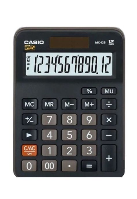 Calculadora Casio Para Comerciantes Numeros Grandes Mx-12B-Bk-2