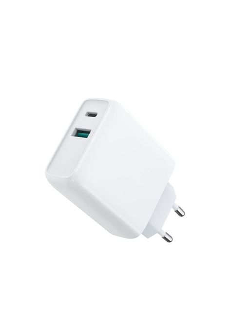 Cargador Pared USB C Ultra Rápido 36W Power Delivery + USB-0