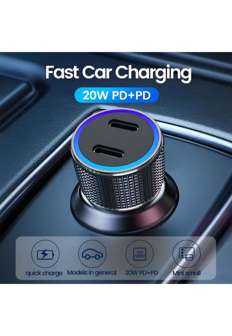 Cargador USB-C para Auto Dual Port Power Delivery 40W TM-200542-9