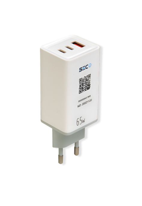 Cargador Power Delivery 65W Ultra Rápido Multi Puertos SEC-1
