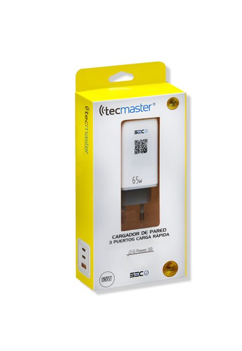 Cargador Power Delivery 65W Ultra Rápido Multi Puertos SEC-5