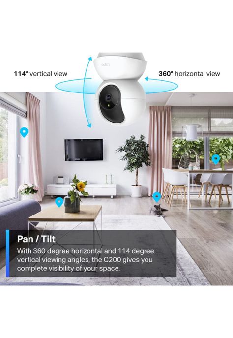 Camara Wifi Rotatoria Tapo TP-Link 1080p Full HD C200 Robot-9