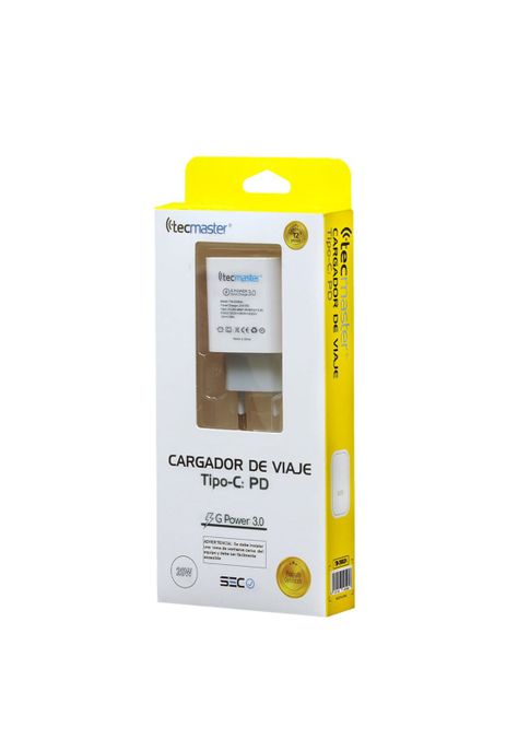 Cargador Type-C Tecmaster Power Delivery 20W SEC TM-200524-1