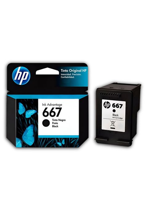 Tinta HP 667 Negra Cartridge Original 3YM79AL 2 ML Black-0