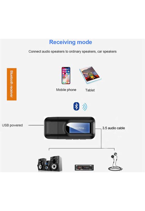 Transmisor y Receptor Bluetooth de Audio y Datos RX - TX  BT 5.0 Pantalla LCD-9