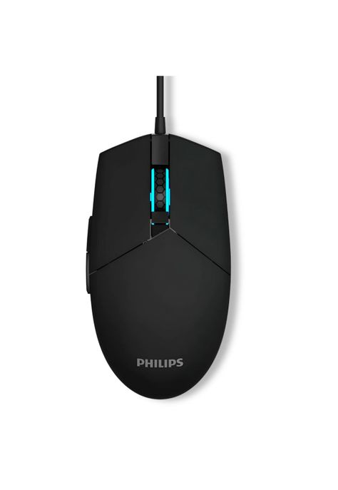 Mouse Philips Multiuso de 6 Botones Retro Iluminado SPK9304-0