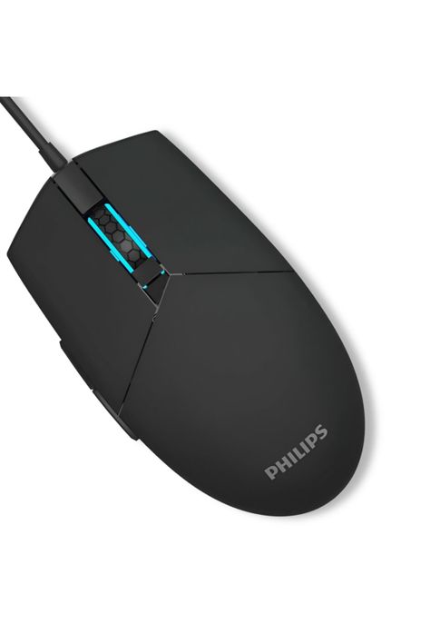 Mouse Philips Multiuso de 6 Botones Retro Iluminado SPK9304-1