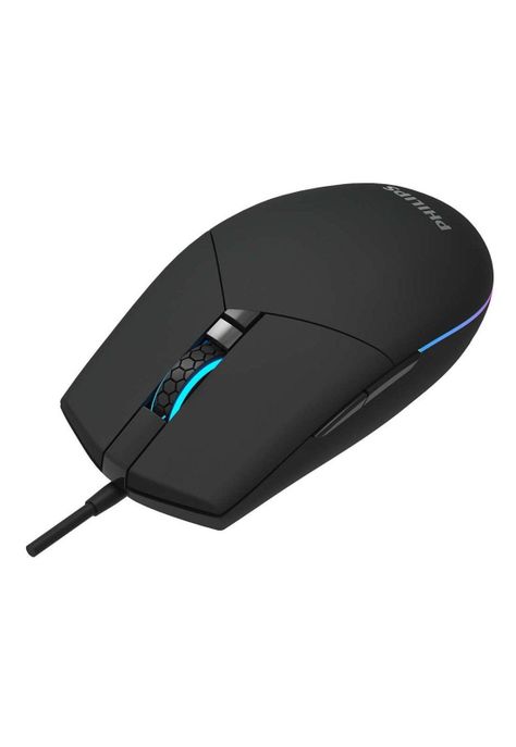 Mouse Philips Multiuso de 6 Botones Retro Iluminado SPK9304-2