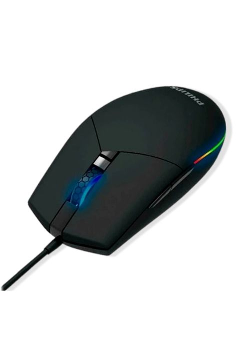 Mouse Philips Multiuso de 6 Botones Retro Iluminado SPK9304-5