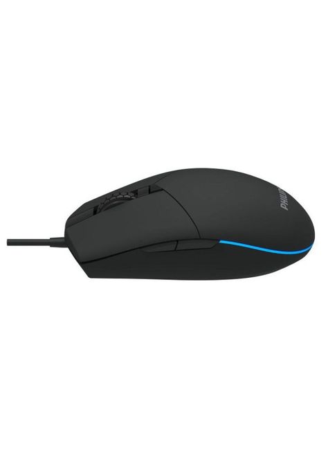 Mouse Philips Multiuso de 6 Botones Retro Iluminado SPK9304-6