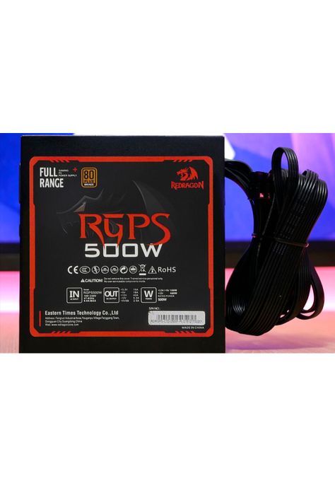 Fuente De Poder Gamer Redragon 500W 80 Plus Ultra Estable-6