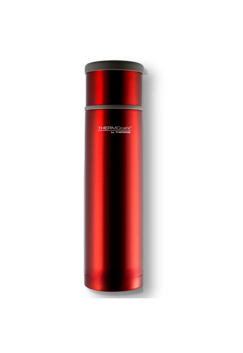 Termo Premium de Acero Inoxidable 1L Rojo Metalizado 12H/24H-0