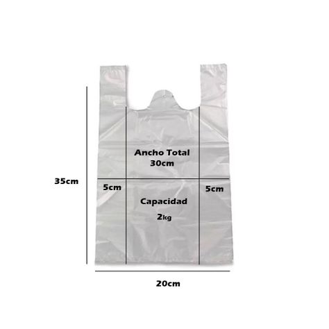 Bolsas Plásticas Blanca 30x35 500U-1