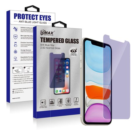 Pack x2 Vidrio Templado Plano Anti Blue Ray 2.5d + Protector de Cámara Iphone 12 pro-0