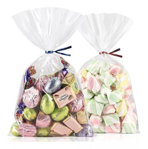Bolsas Plástica Celofán 15x20 + Amarre Dorado (200 Un)-3