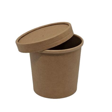 Pote Kraft Con Tapa 12oz (50 Unidades)-0