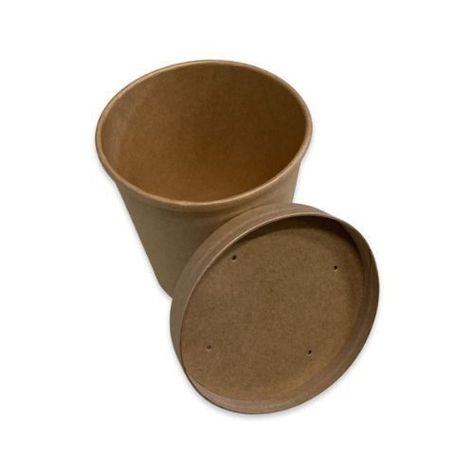 Pote Kraft Con Tapa 12oz (50 Unidades)-1
