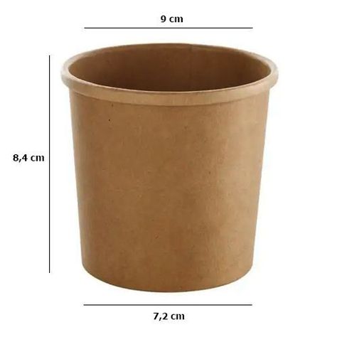 Pote Kraft Con Tapa 12oz (50 Unidades)-2