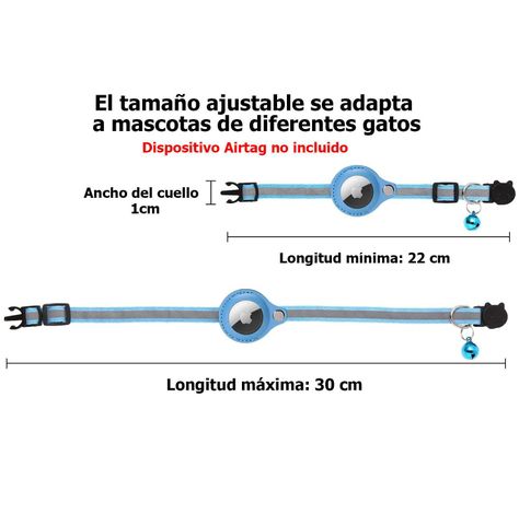 Collar Con Sonaja Para Gatos Airtag Antipérdida -6