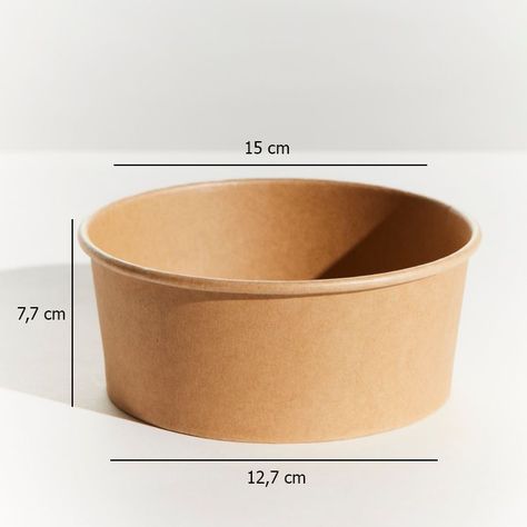 Envase Bowl Kraft Con Tapa Pet 1000ml (25 Unidades)-1