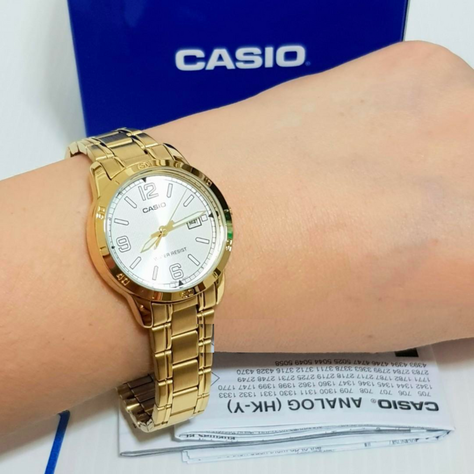 Reloj Ltp-V004g-7b2 Mujer Analogo Metal CASIO-1