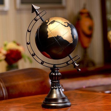 Globo Terráqueo Decorativo Gold-1