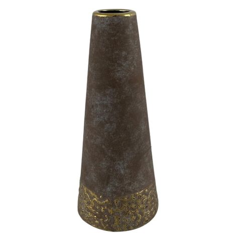 Florero Brown Gold I-0