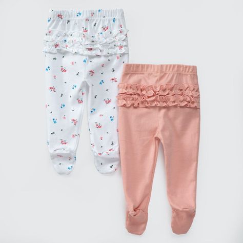 PACK PANTALONES BLANCO ROSA FLORES ALGODÓN PERUANO-1