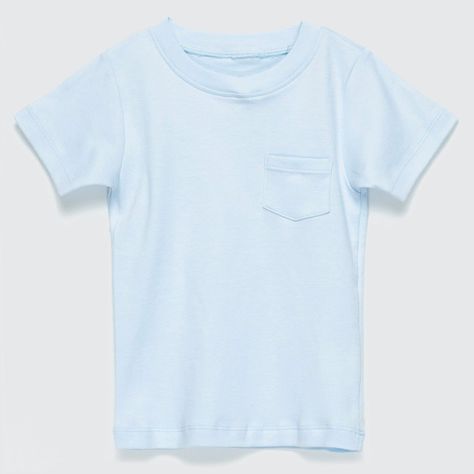 POLERA CELESTE BOLSILLO ALGODÓN PERUANO-0