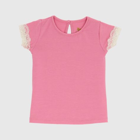 POLERA ROSA ENCAJE ALGODÓN PERUANO-0