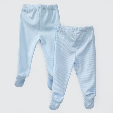 PACK PANTALONES CELESTES RAYAS CELESTES ALGODÓN PERUANO-1